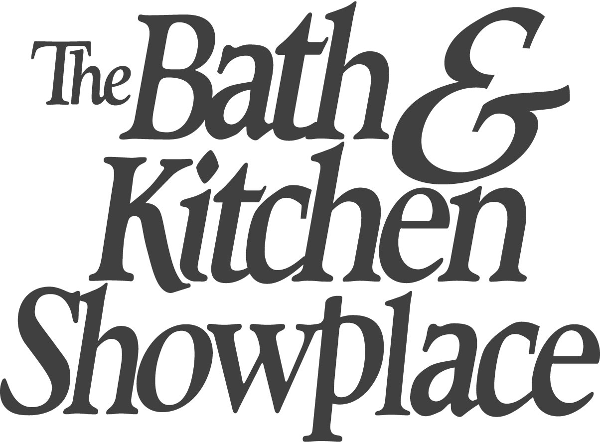 Logo of The Bath & Kitchen Showplace in black serif font.