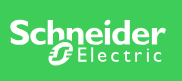 Schneider Electric logo with green background.